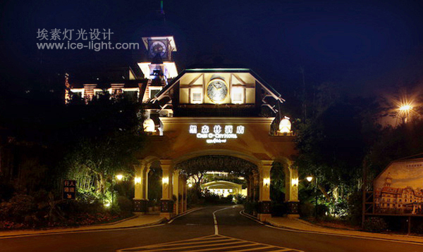 东部华侨城咕咕钟酒店夜景