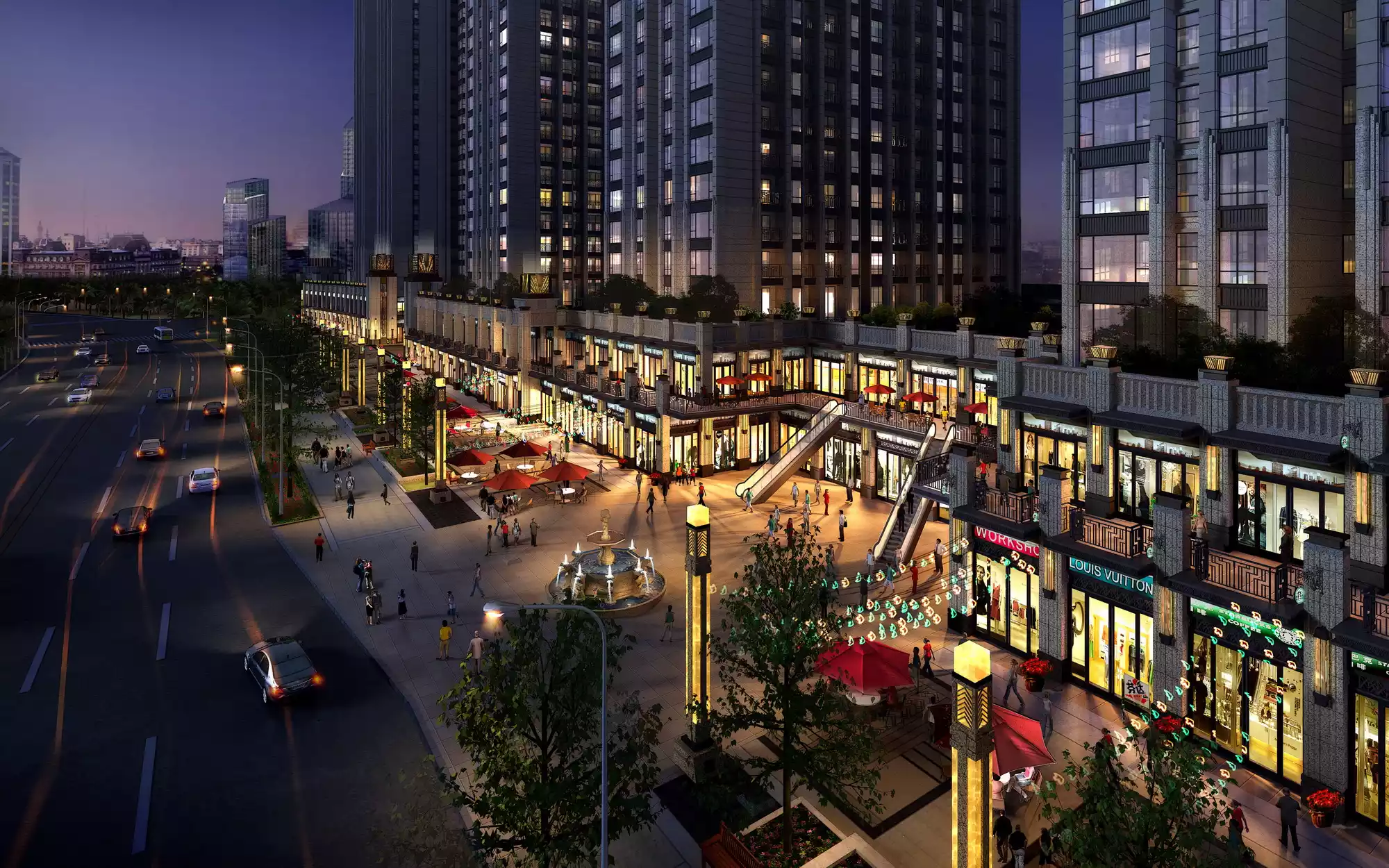 广西美泉1612夜景照明设计