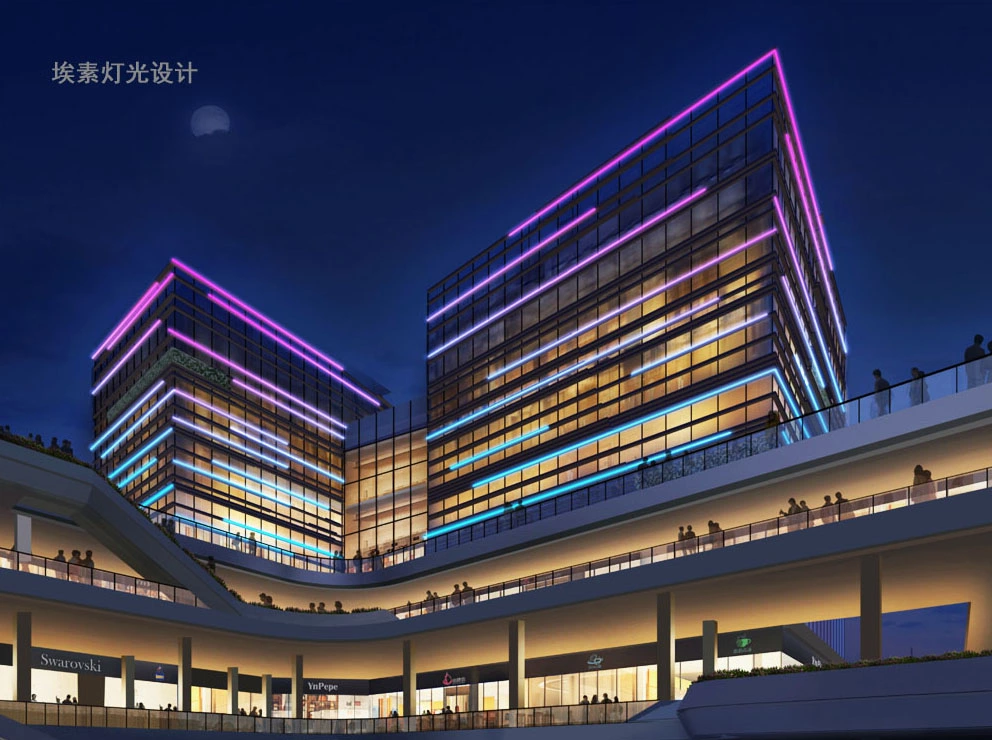 深圳汇德大厦夜景灯光设计